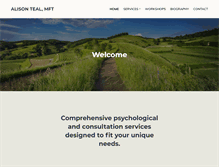 Tablet Screenshot of alisonteal.net